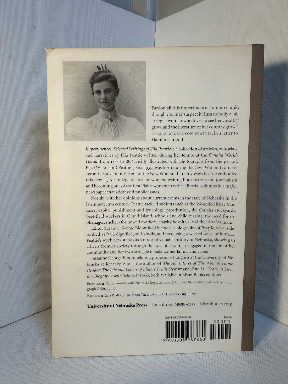 Impertinences - Selected Writings of Elia Peattie, A Journalist in the Gilded Age