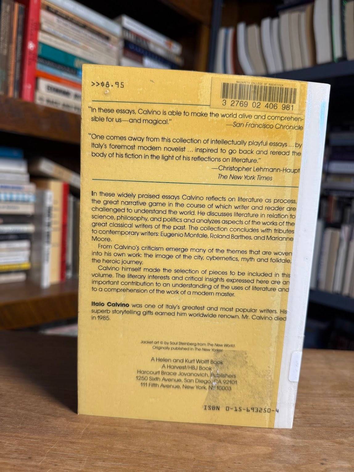 The Uses of Literature by Italo Calvino