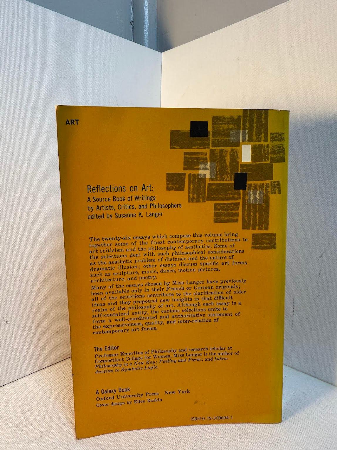 Reflections on Art edited by Susanne K. Langer