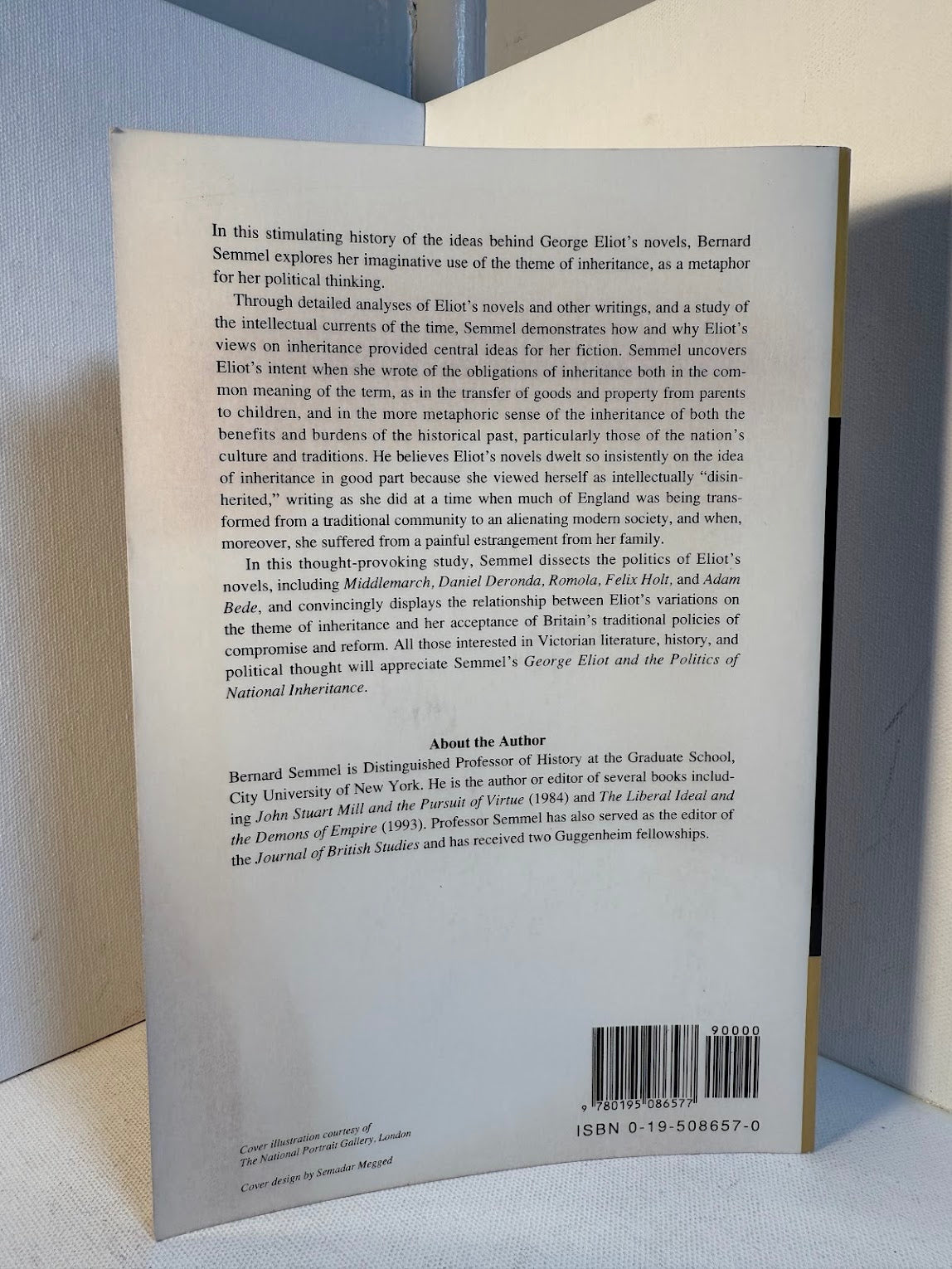 George Eliot and the Politics of National Inheritance by Bernard Semmel