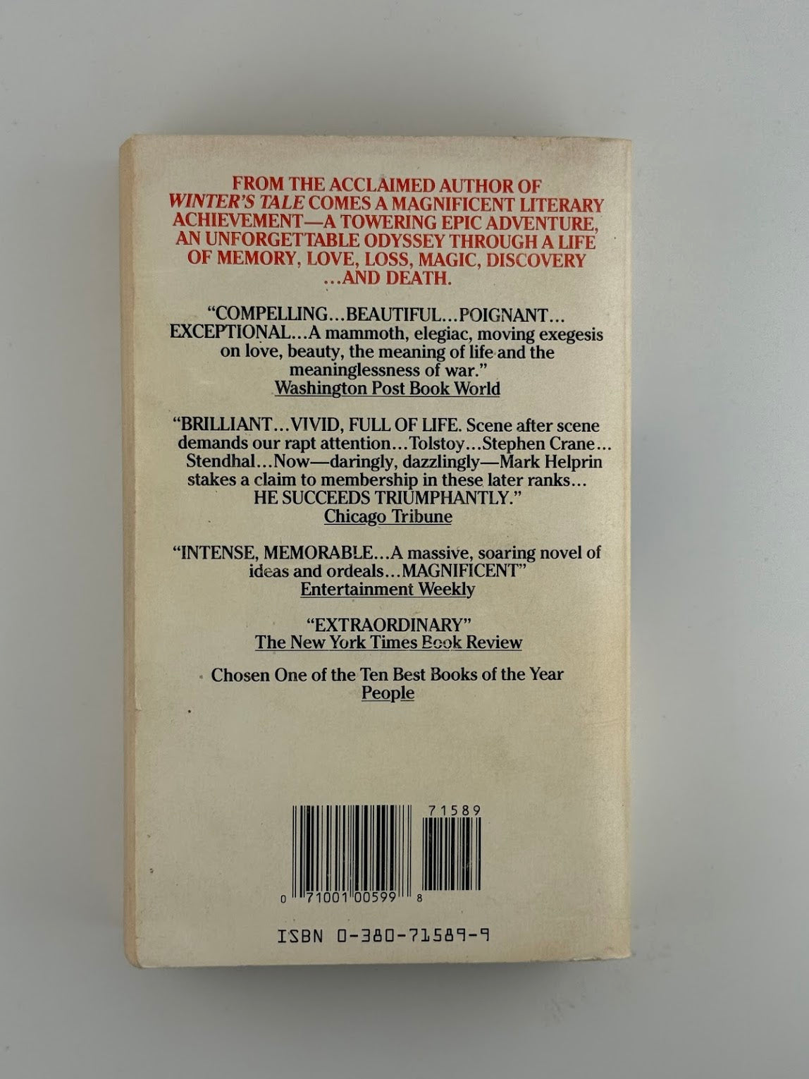 A Soldier of the Great War by Mark Helprin