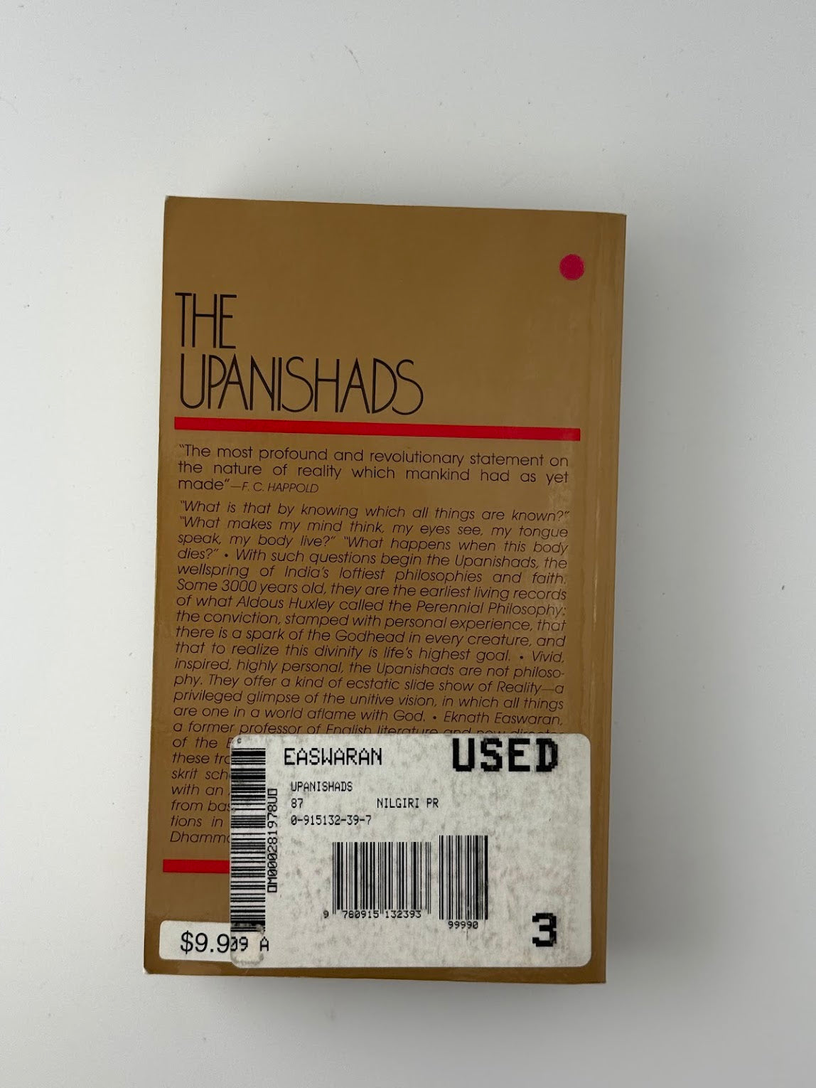 The Upanishads by Eknath Easwaran