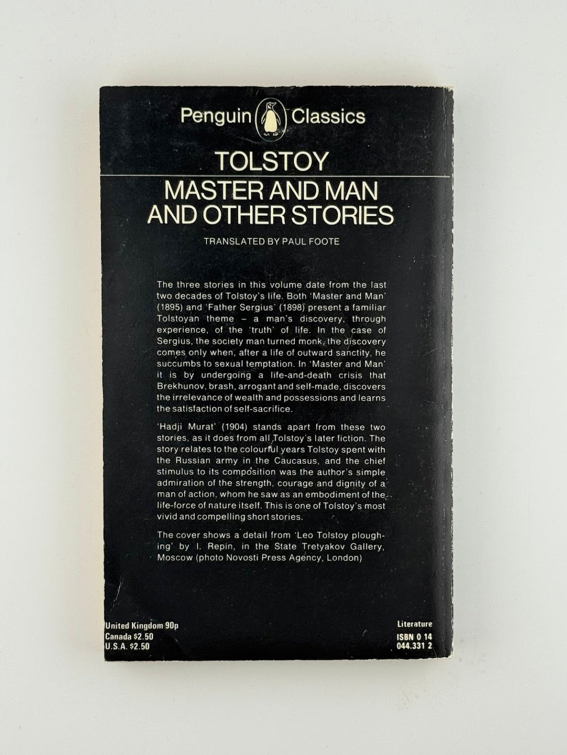 Master and Man and Other Stories by Leo Tolstoy