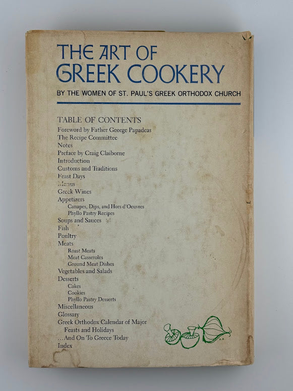 The Art of Greek Cookery by the Women of St. Pauls Greek Orthodox Church