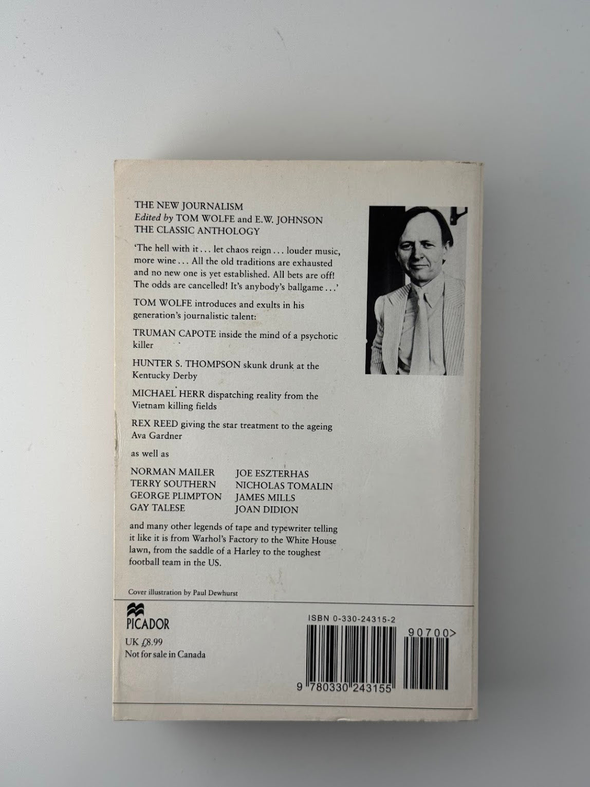 The New Journalism edited by Tom Wolfe