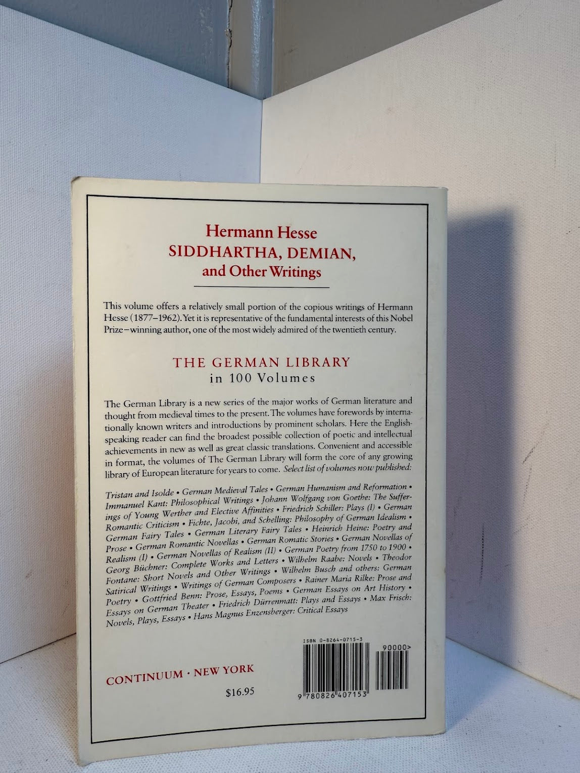Siddhartha, Demian and Other Writings by Hermann Hesse