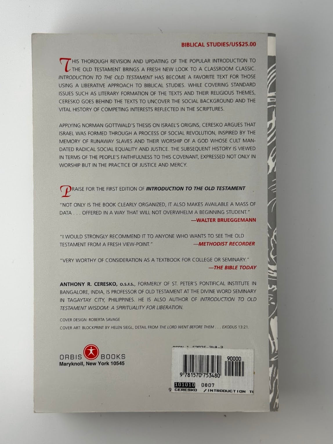 Introduction to the Old Testament by Anthony R. Ceresko