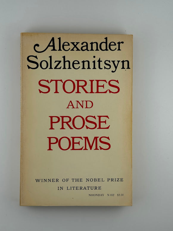 Stories and Prose Poems by Alexander Solzhenitsyn