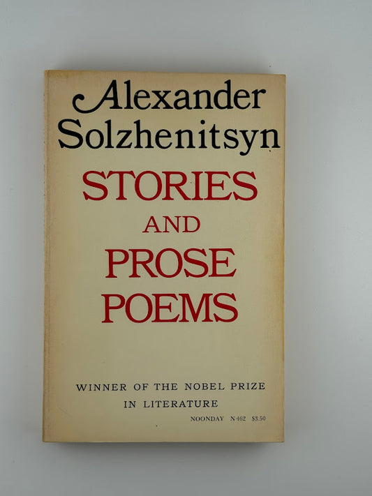 Stories and Prose Poems by Alexander Solzhenitsyn