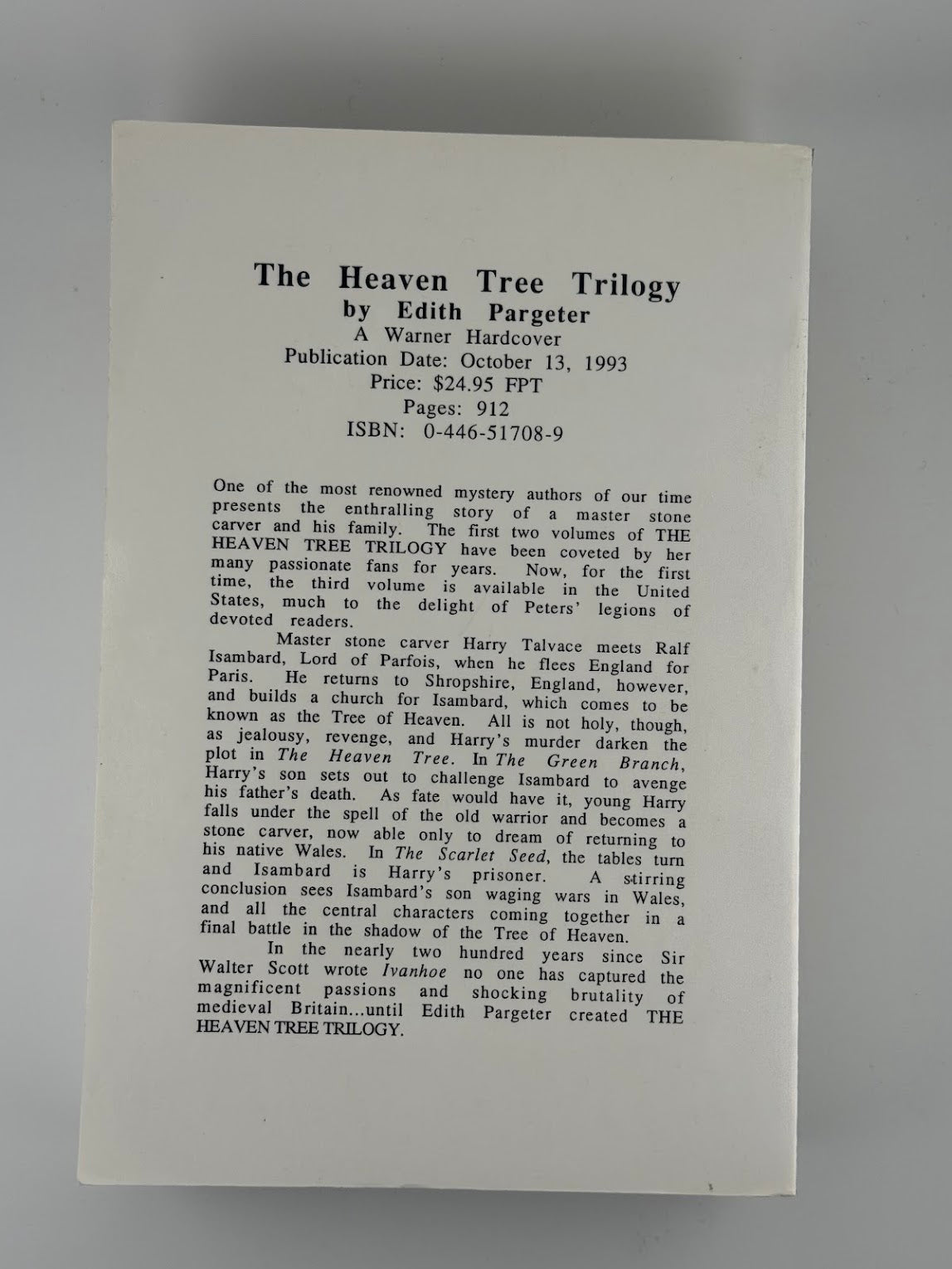 The Heaven Tree Trilogy by Edith Pargeter