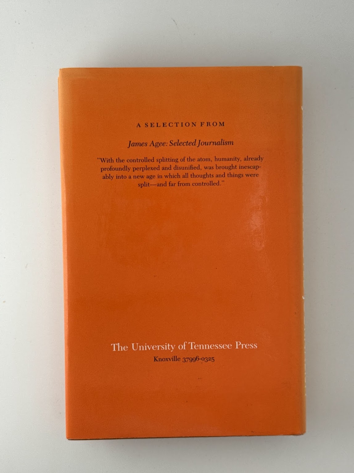 Selected Journalism by James Agee