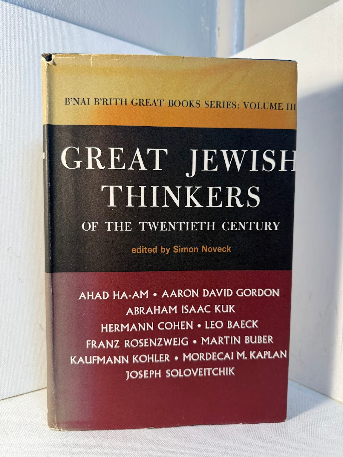 Great Jewish Thinkers of the Twentieth Century edited by Simon Noveck