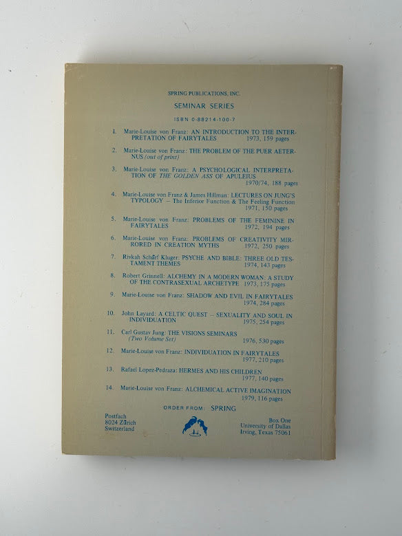 Jung's Typology by Marie Louise von Franz and James Hillman