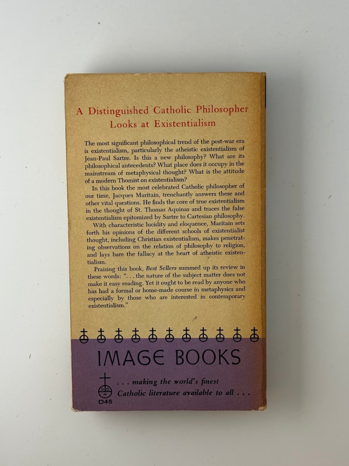 Existence and the Existent by Jacques Maritain