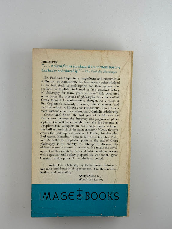 A History of Philosophy Volume 1