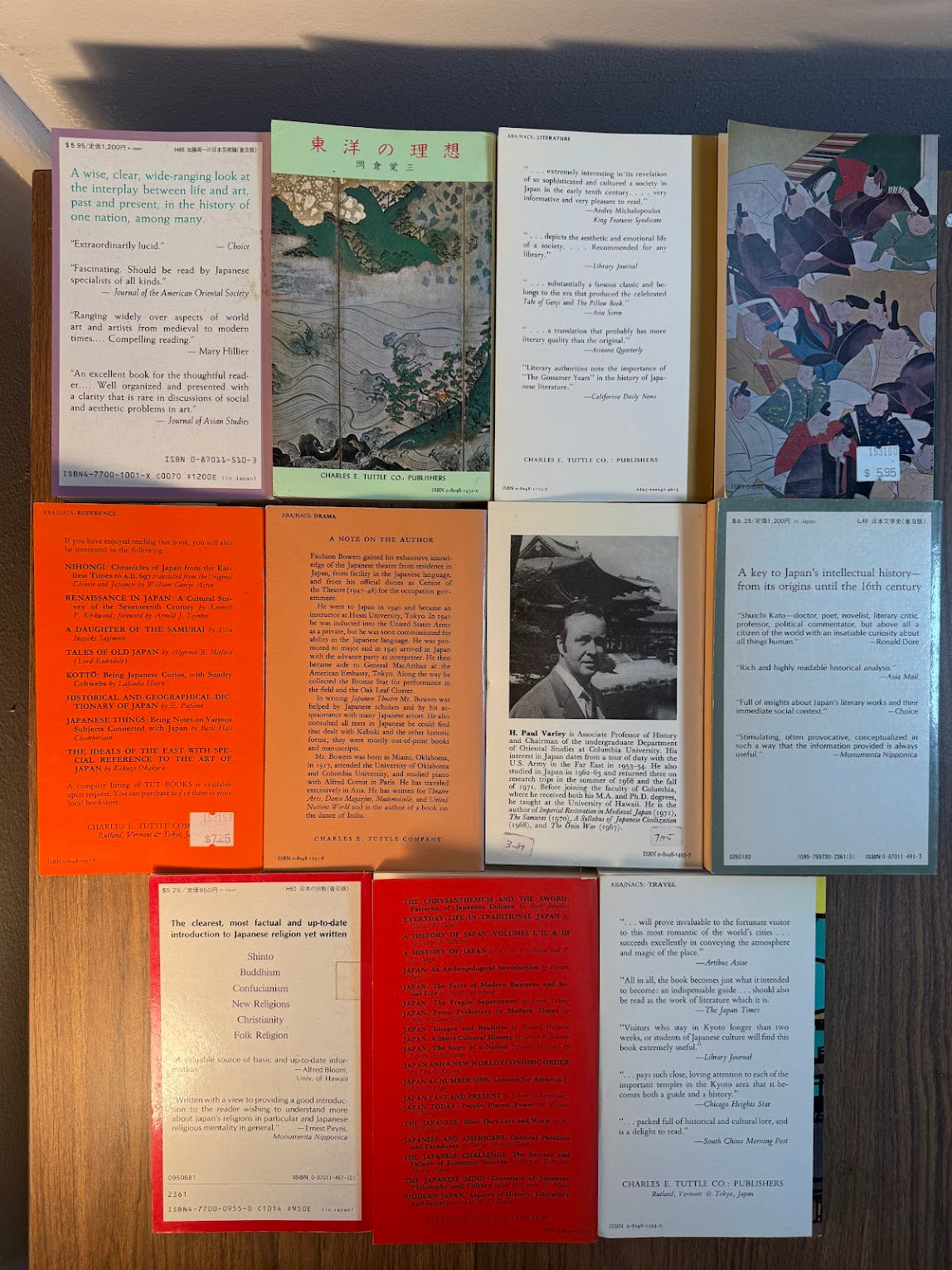 11 vintage Kodansha & Tuttle paperbacks on Japan