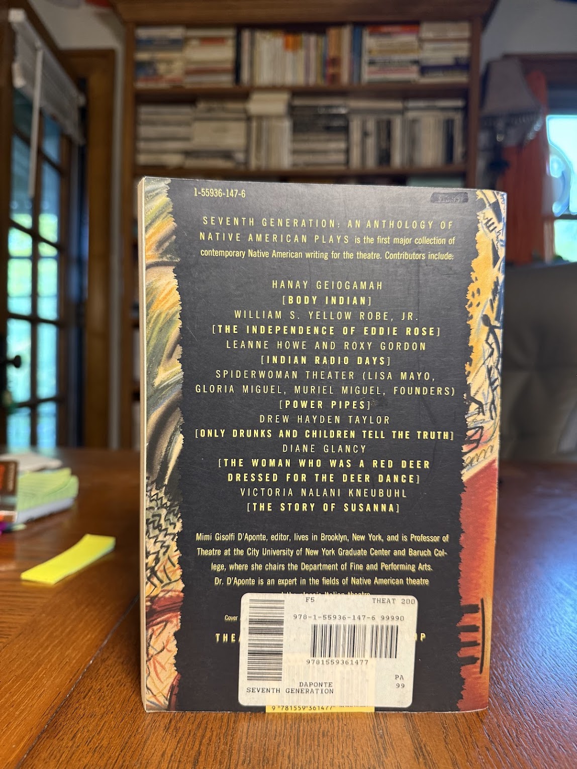 An Anthology of Native American Plays edited by Mimi Gisolfi D'Aponte