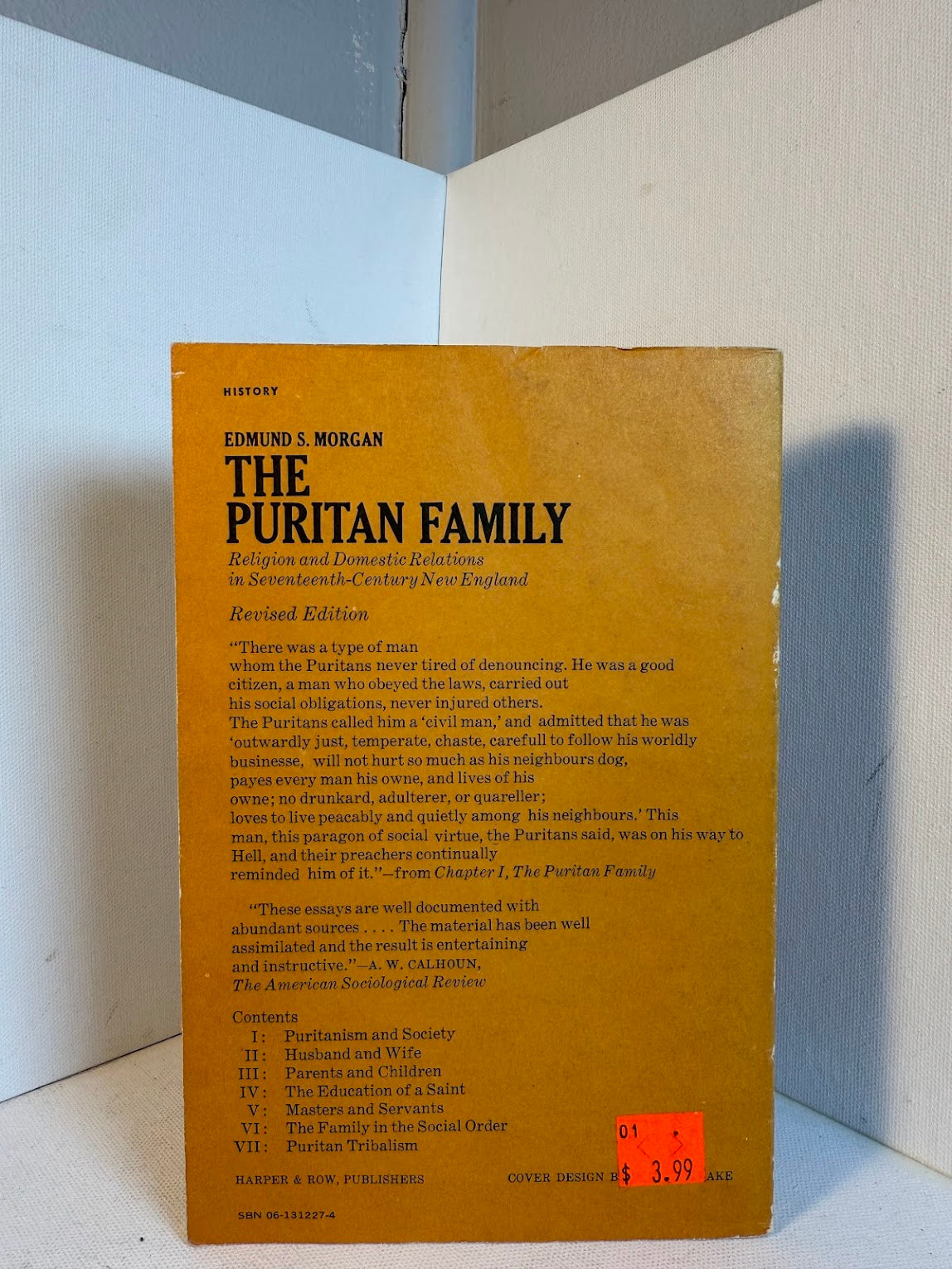 The Puritan Family by Edmund S. Morgan