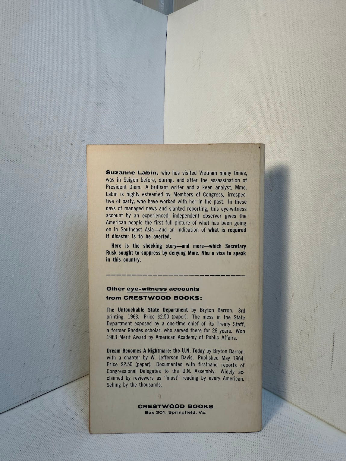 Vietnam - An Eye Witness Account by Suzanne Labin