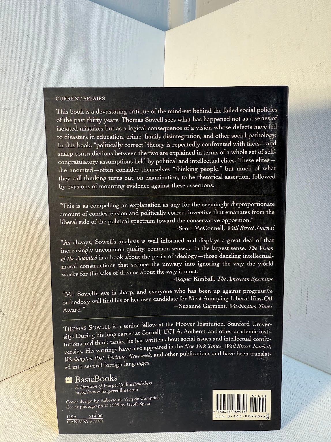 The Vision of the Anointed by Thomas Sowell