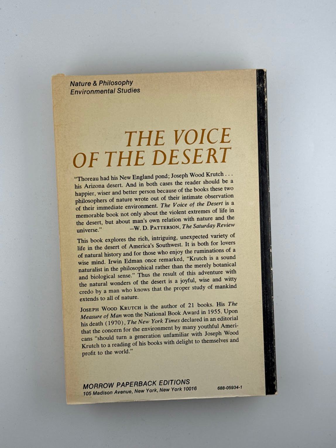 The Voice of the Desert by Joseph Wood Krutch