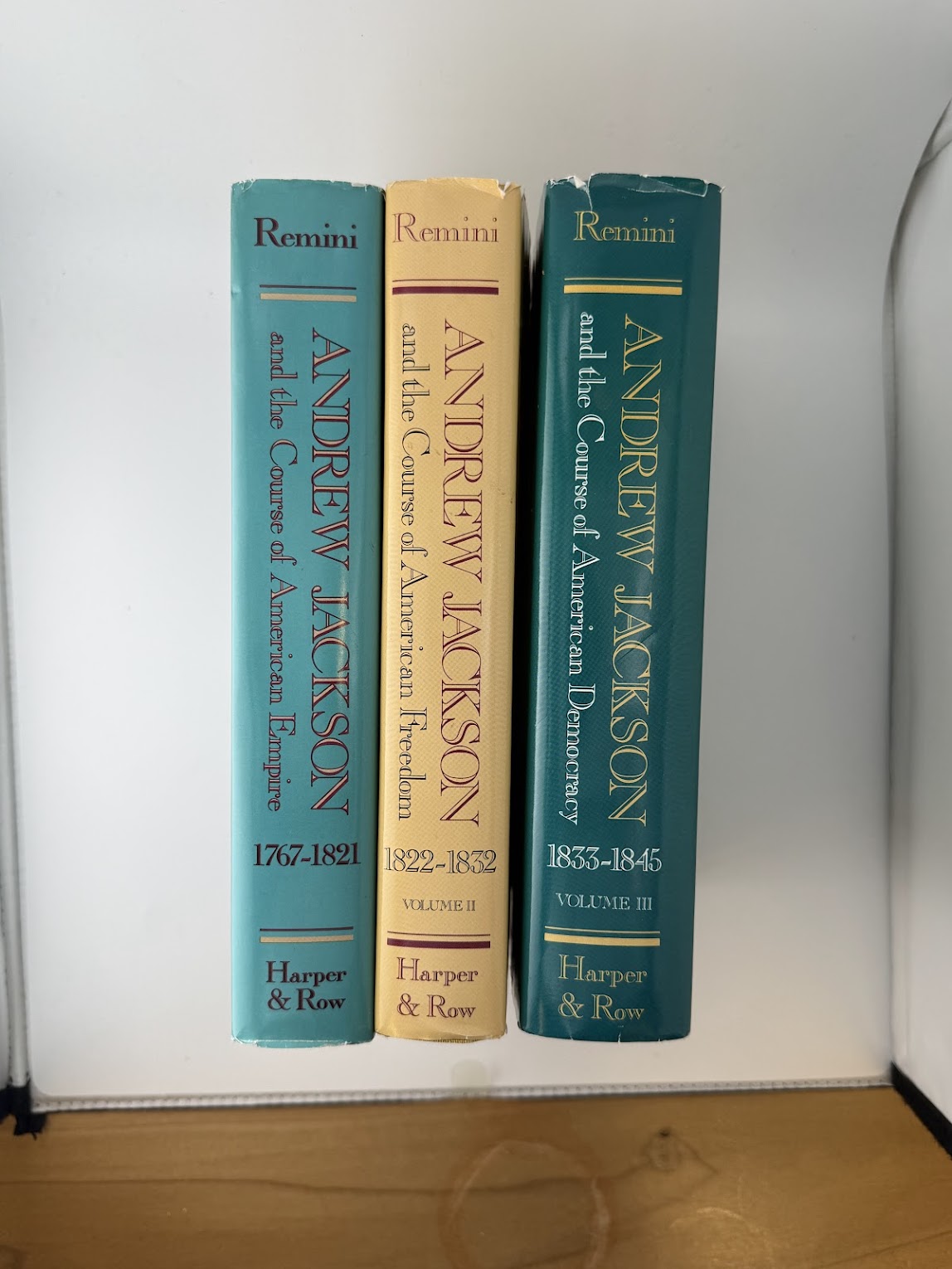 3 Volume Andrew Jackson Biography by Robert V. Remini