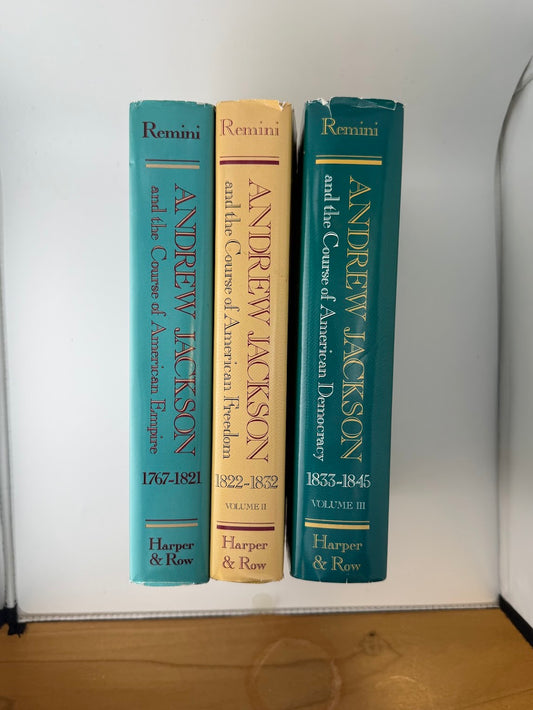 3 Volume Andrew Jackson Biography by Robert V. Remini