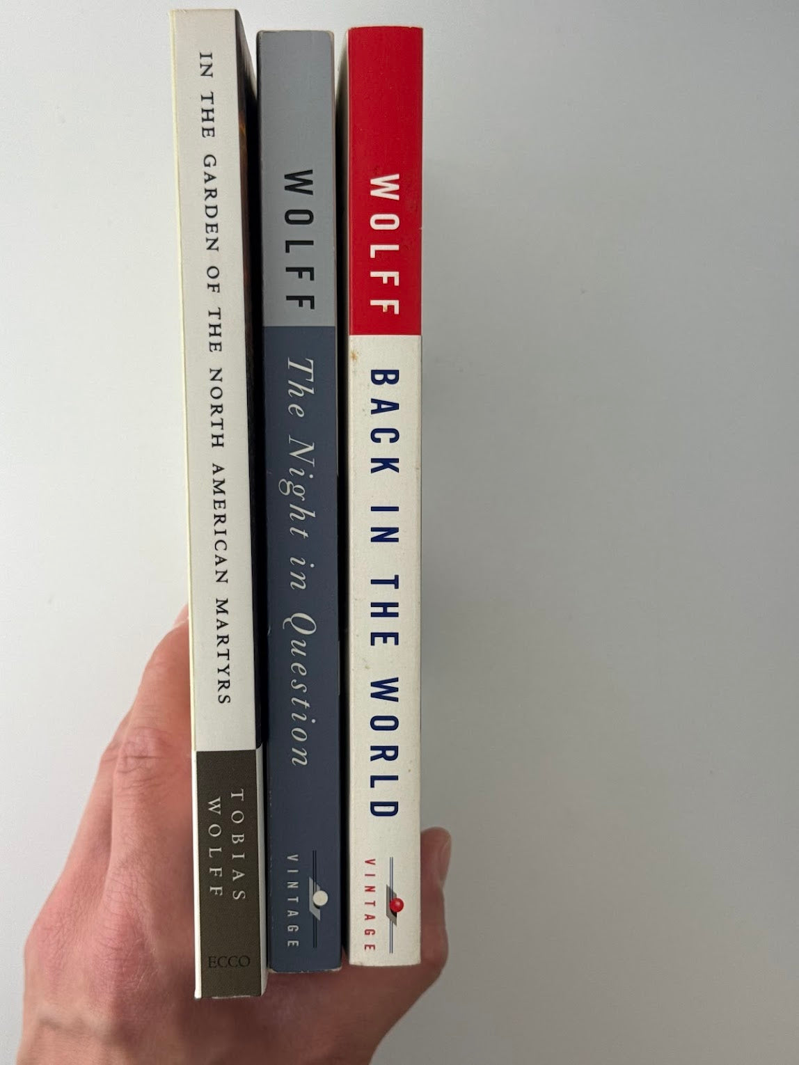 3 Volumes by Tobias Wolff