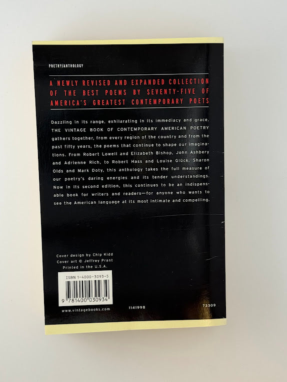 The Vintage Book of Contemporary American Poetry edited by J.D. McClatchy