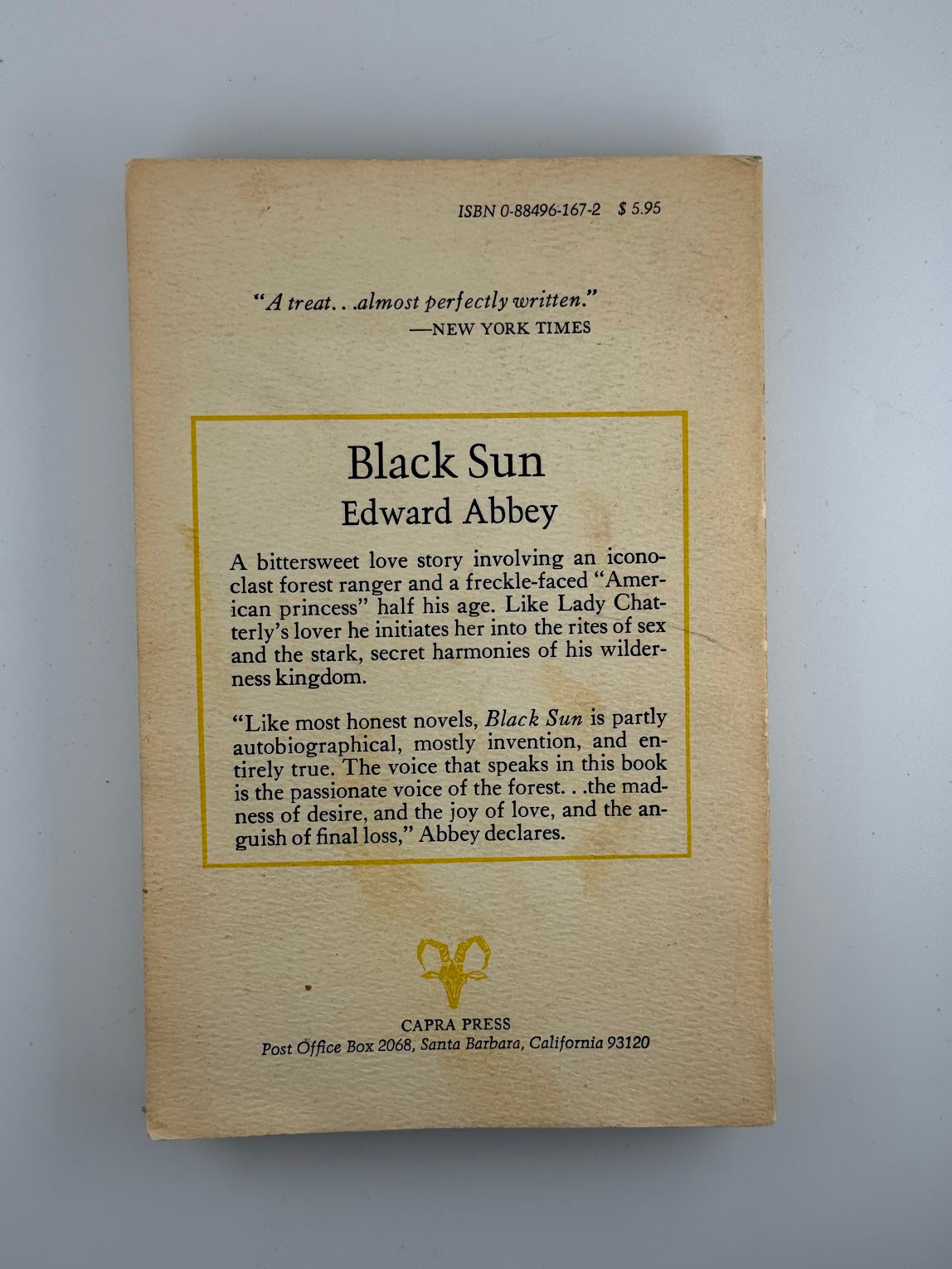Black Sun by Edward Abbey