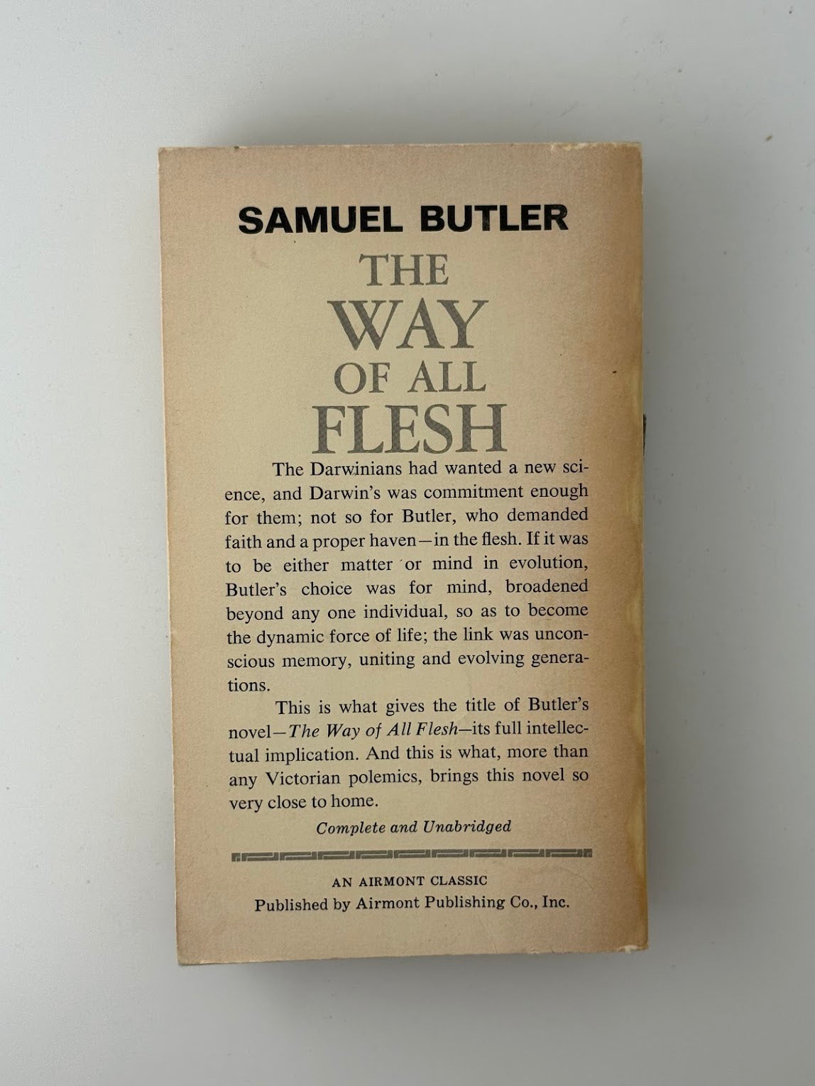 The Way of All Flesh by Samuel Butler