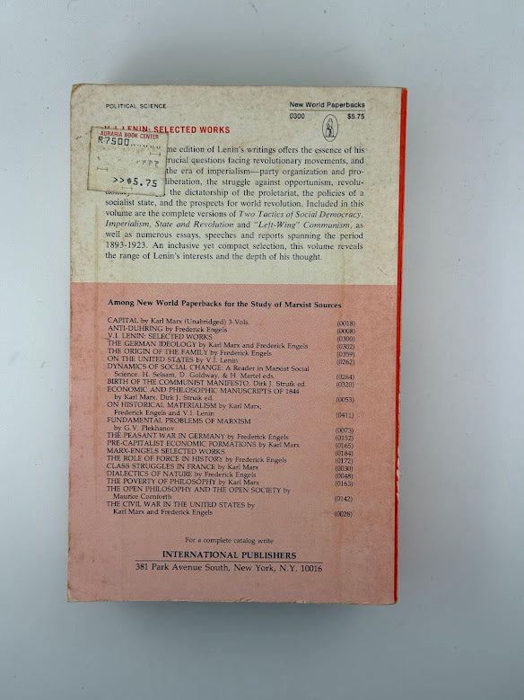 Selected Works in One Volume of Lenin