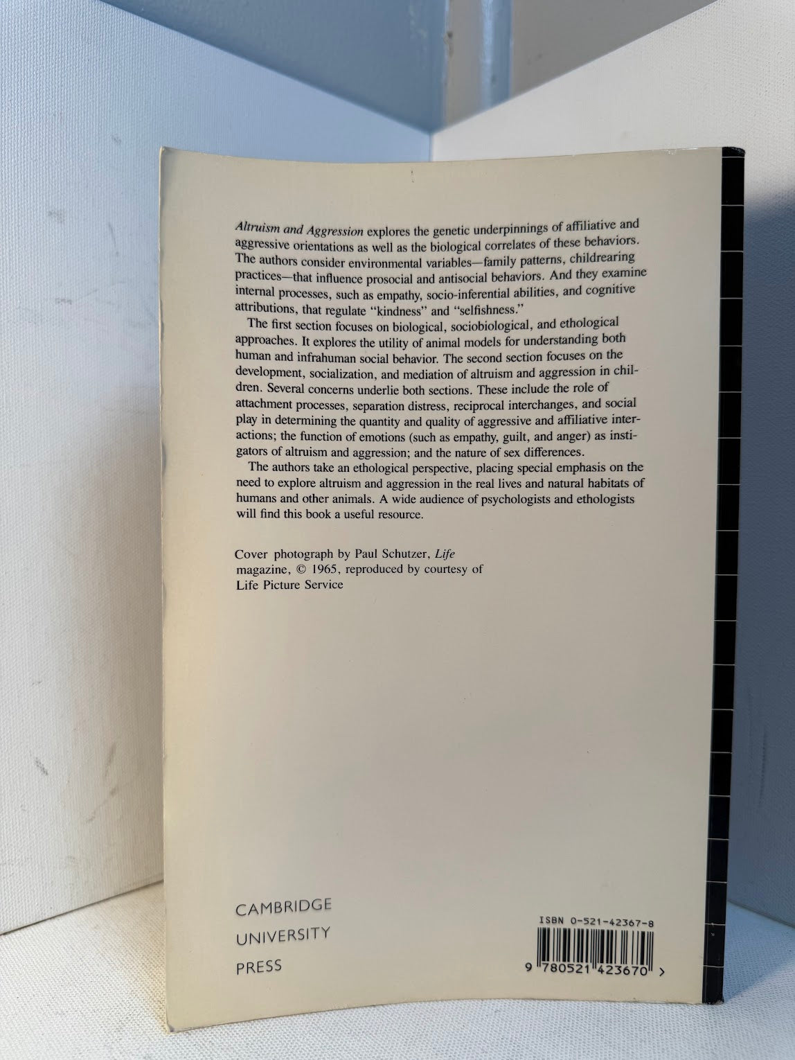 Altruism and Aggression - Biological and Social Origins