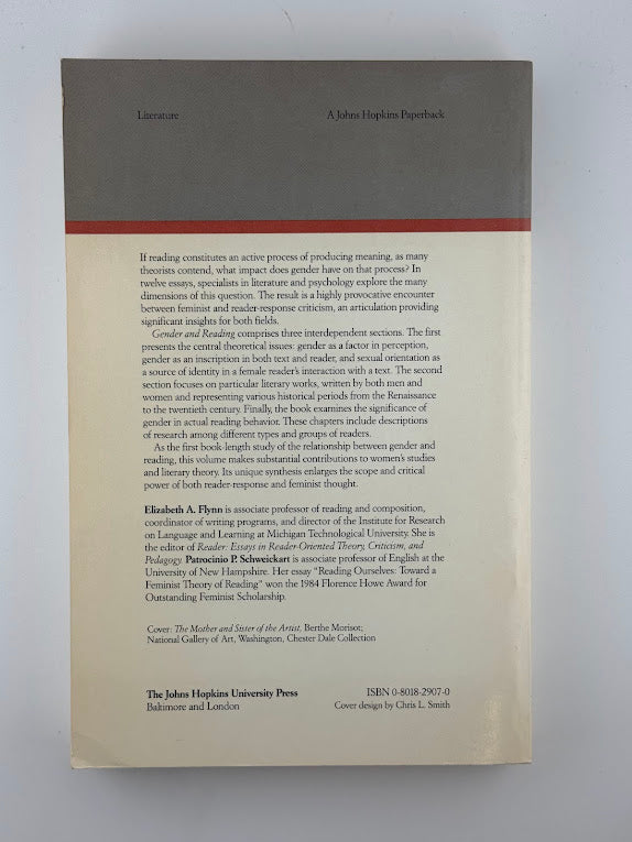 Gender and Reading edited by Elizabeth A. Flynn and Patrocinio P. Schweickart
