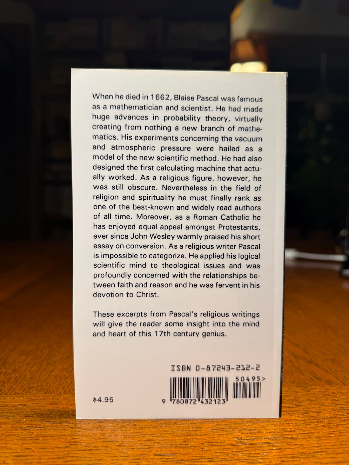 Daily Readings with Blaise Pascal