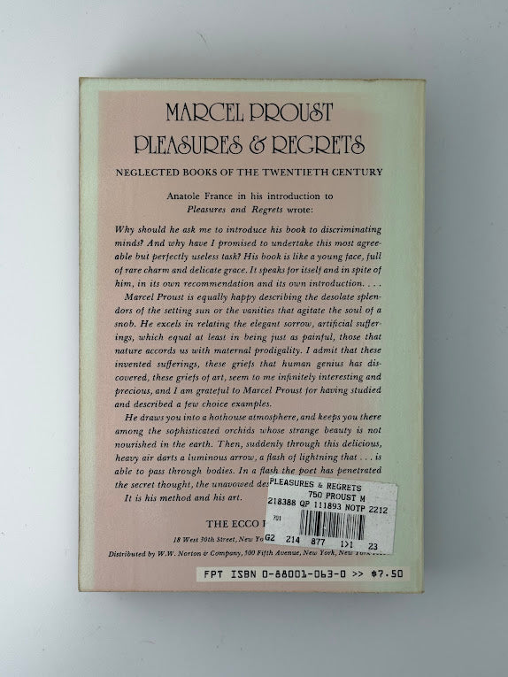 Pleasures & Regrets by Marcel Proust