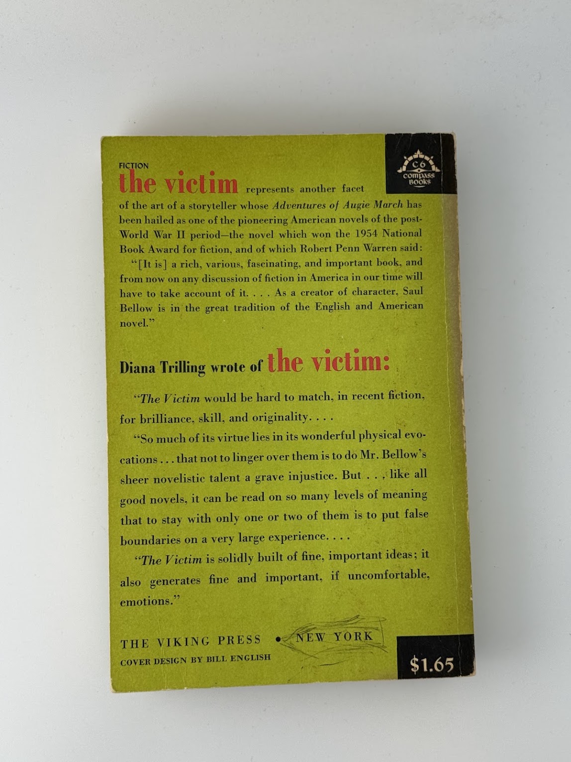The Victim by Saul Bellow