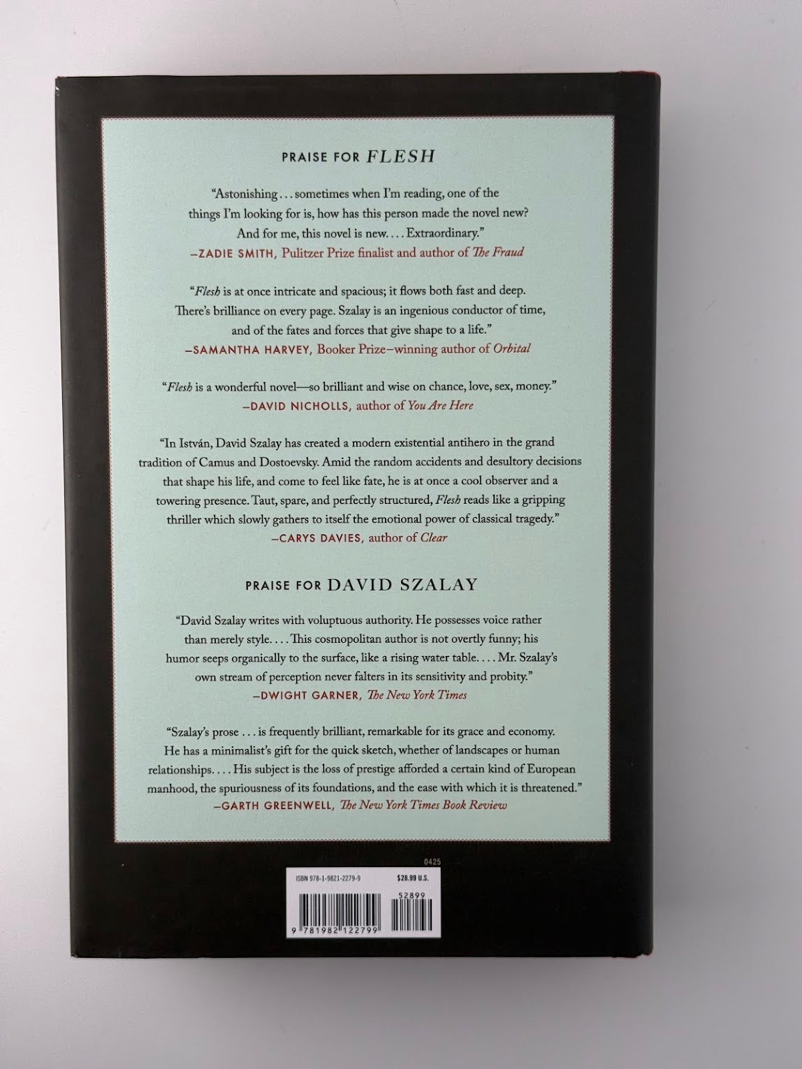 Flesh by David Szalay