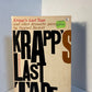 Krapp's Last Tape by Samuel Beckett