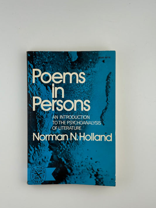 Poems in Persons by Norman N. Holland