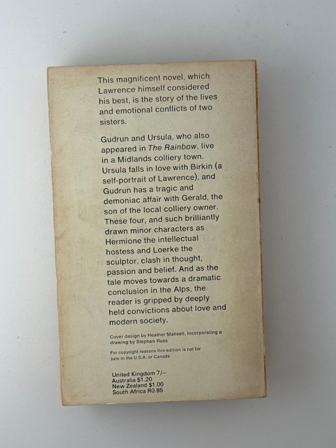 Women In Love by D.H. Lawrence