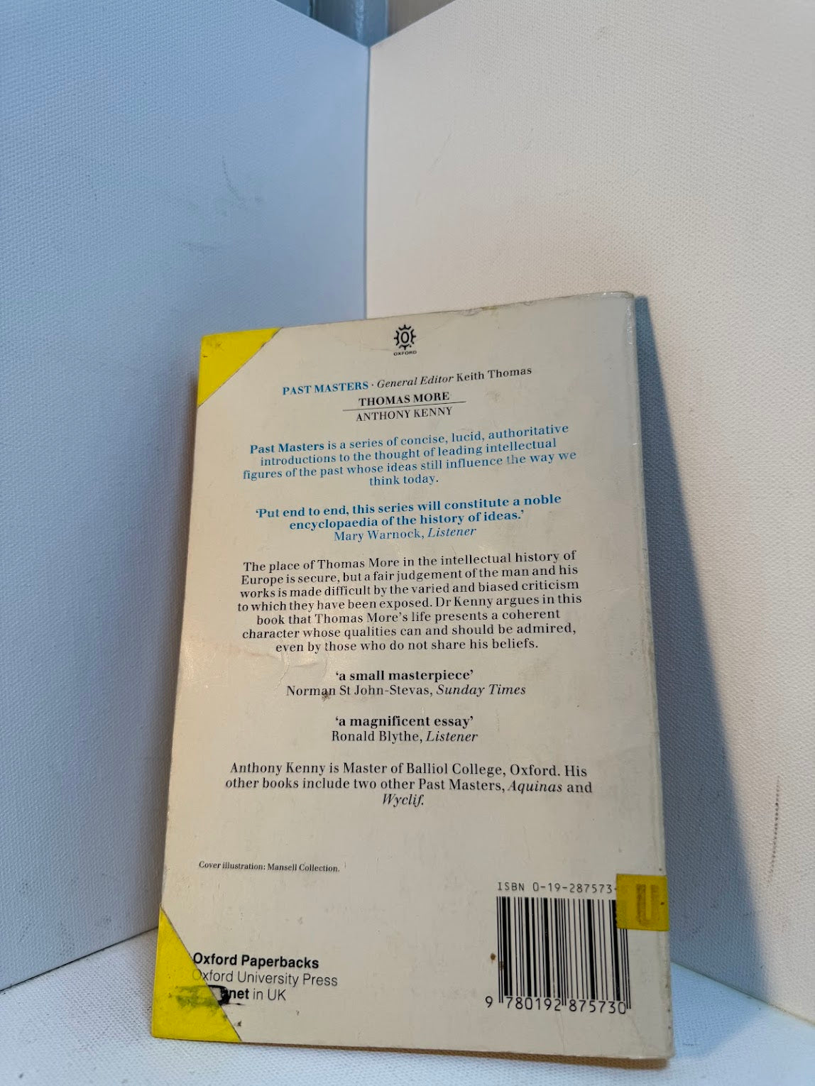 Thomas More by Anthony Kenny