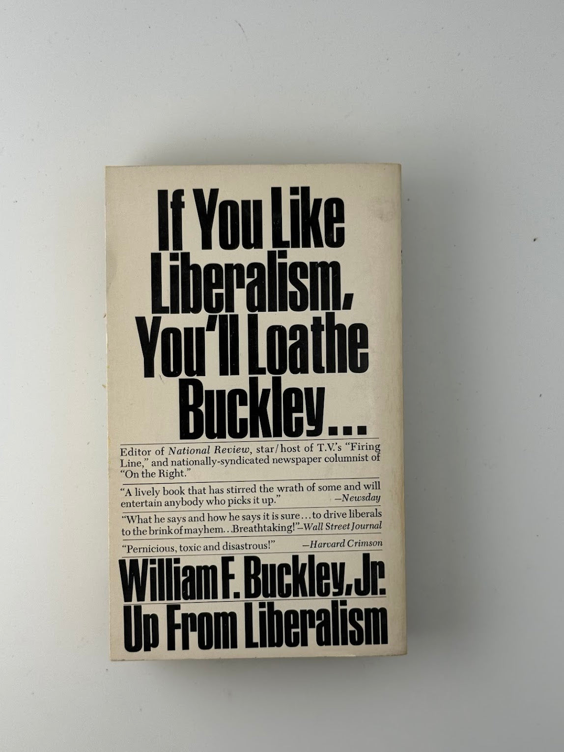 Up From Liberalism by William F. Buckley
