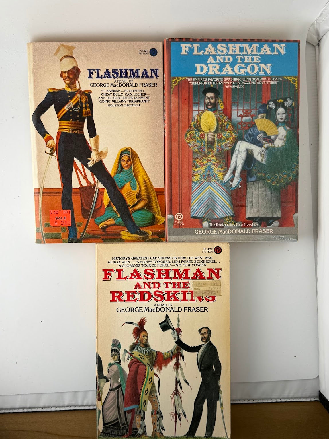 3 Flashman Books by George MacDonald Fraser