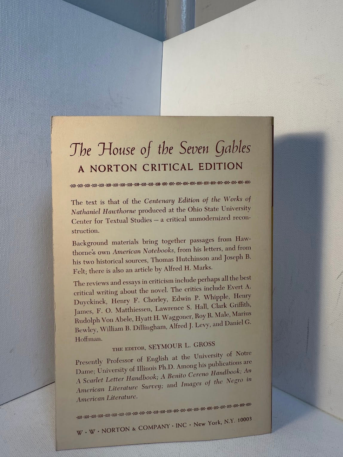 The House of the Seven Gables by Nathaniel Hawthorne