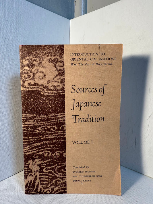 Sources of Japanese Tradition Volume 1