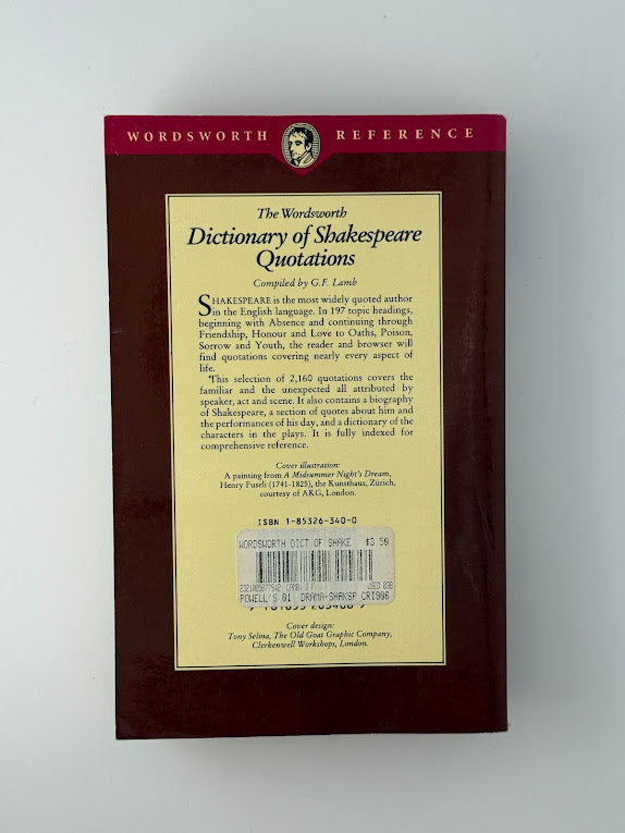 Dictionary of Shakespeare Quotations