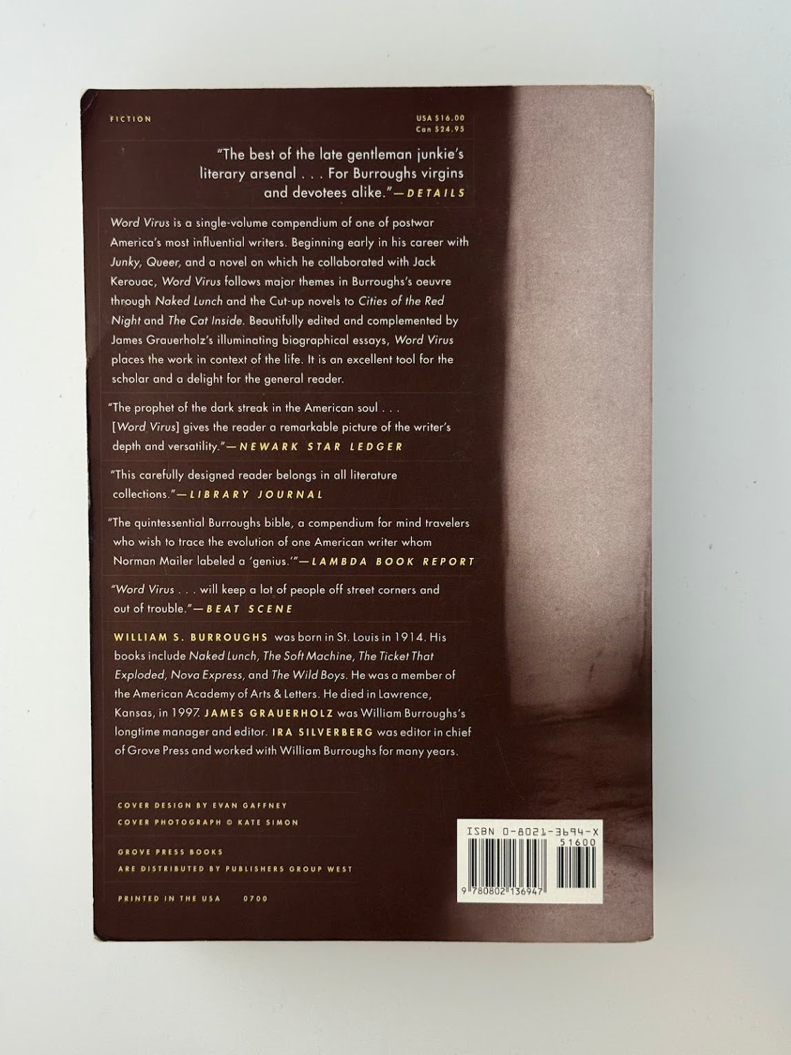 Word Virus the William Burroughs reader