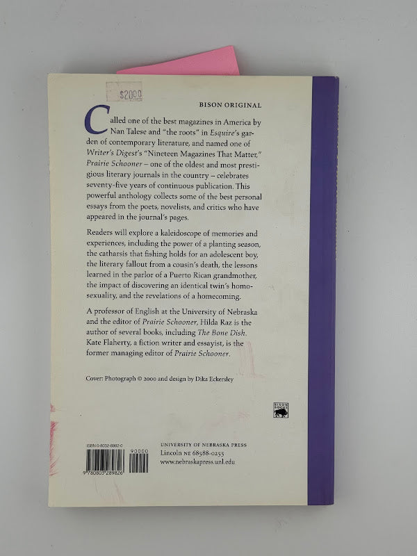 Best of Prairie Schooner - Personal Essays edited by Hilda Raz and Kate Flaherty