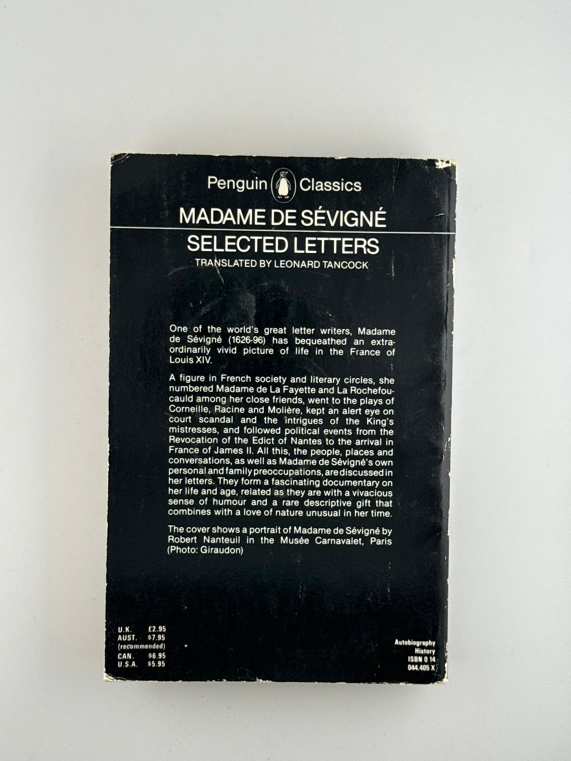Selected Letters by Madame de Sevigne